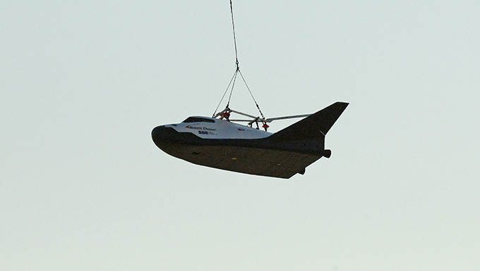 Dream Chaser undergoes captive carry test at Edwards